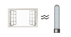 Does opening the window affect the normal operation of the d